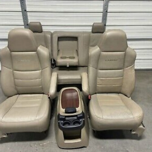 1999-2016 FORD F250 F350 F450 SUPER DUTY REAR SEAT CAMEL TAN LEATHER