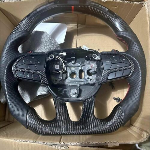 Dodge charger hellcat steering wheel Carbon fiber LED